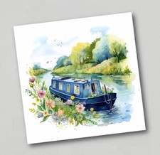 Fridge Magnet Canal Barge