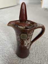 Kernewek Pottery Goonhaven Lava Drip 70’s Style Oil/Vinegar Jar Excellent Con