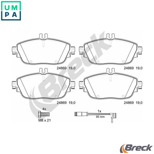 Brake pad set disc - brake,
