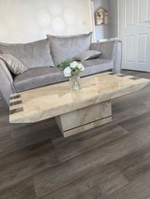 Large travertine coffee table 