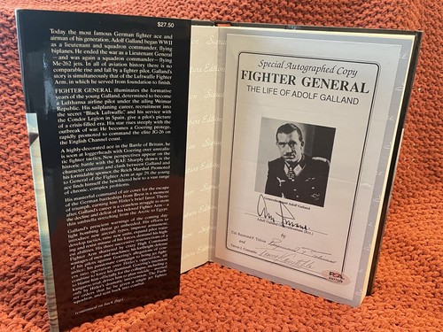 Adolf galland signed - signed, fighter