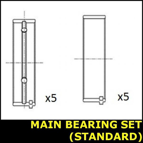 Crankshaft main bearing set - crankshaft,