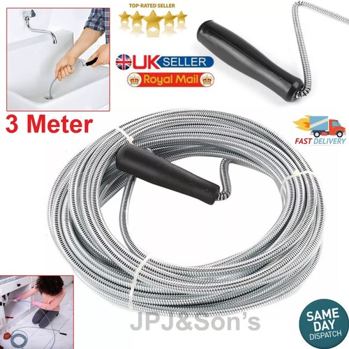 Long coiled drain cleaning - long,
