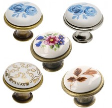 Multi coloured ceramic knobs