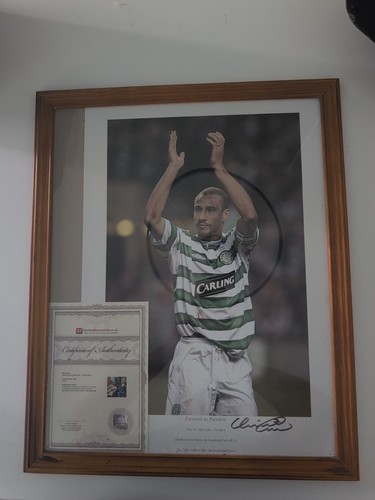 Henrik larsson celtic signed - celtic,