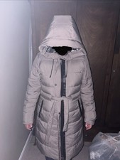 Michael Kors Coat MK Jacket Puffer Quilted Grey Medium MK