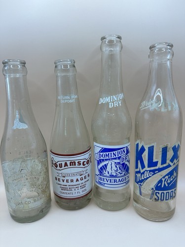 Lot vintage soda bottles - 4,