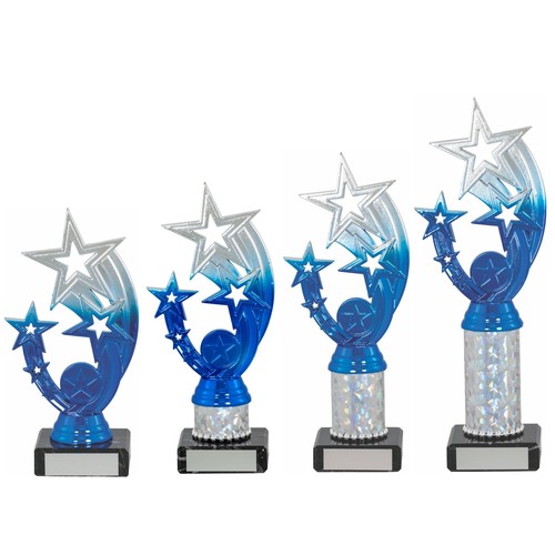 Silver and blue flying - silver,