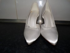 NEXT LADIES WHITE SATIN HEELED