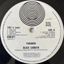 BLACK SABBATH Paranoid LP 1970