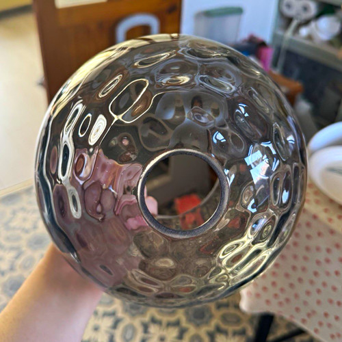 Chrome glass round - glass,