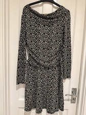 Women’s Barbara hulanicki patterned ruffle waist Dress , size 10