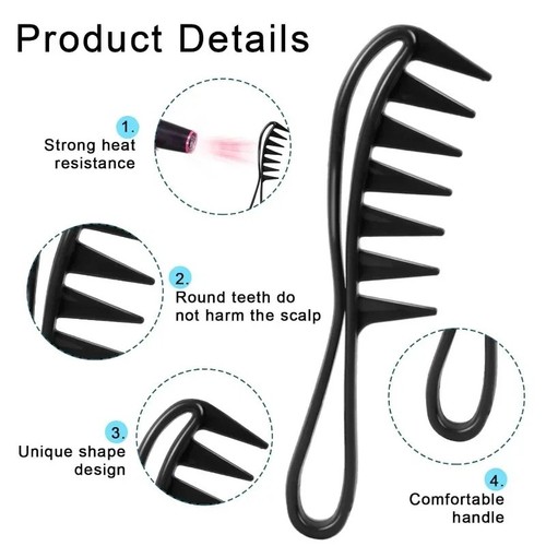 Wide tooth hair comb - tooth,