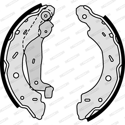 New brake shoe - new,
