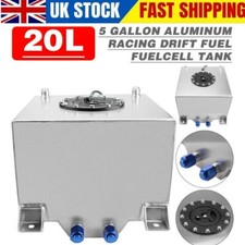 5 Gallon 20L Universal Aluminum Fuel Cell Gas Tank Black Practical Auto Car