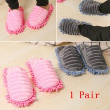 1 Pair Mop Slippers Lazy Floor  Foot Socks Quick Dust Polishing Cleaning Shoes