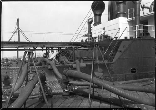 Hoses attached tanker - hoses,