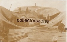 1909 Alaska 40 Mile River Gold Miners Corrugated iron Shacks Real photo postcard