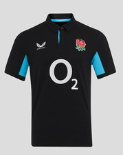 Men’s England Rugby Alternate Classic Short Sleeve Shirt – Caviar