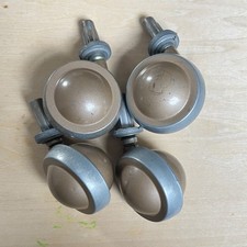 Set of 4x Gold Vox JMI spec Castors / wheels 1960's Ac30 Ac50 Ac100 superbeatle