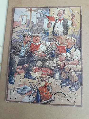 Vintage jigsaw lawson wood - vintage,