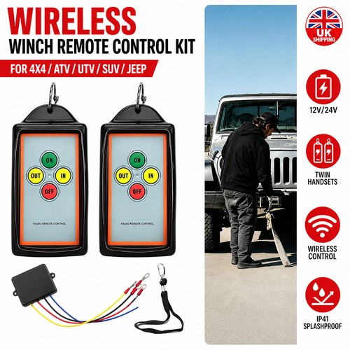 Winch remote control kit - winch, twin