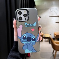 Case For Various Phone Lovely Cartoon Stitch ShockProof Phone Cover Hot Girls