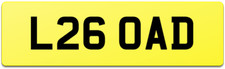 LOAD NUMBER PLATE L26 OAD SKIP