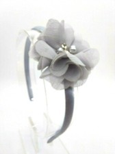 Girls Headband Pink,Red,Blue,Green,Ivory,White,Grey,Lilac Flower Bow Floral Band