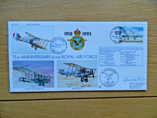 RAF(75)1 75th Anniversary of RAF 1993 signed by Wing Commander DC Vass MBE