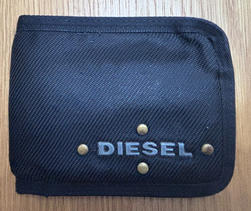 Diesel bifold black wallet - ,