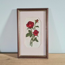 Vintage Framed Red Rose