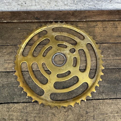 Vintage gold bmx sprocket - gold,