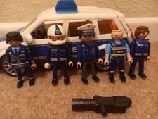 Playmobil Collection Of Police Car, Police Figures And Speed Gun accessories