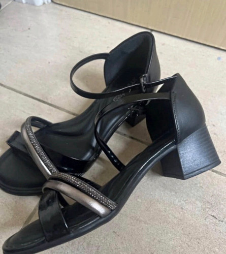 Women black strappy open - strappy,