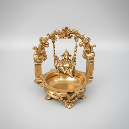 Brass ganesh urli - ganesh,