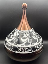 Rosenthal Studio Line-Bjorn Wiinblad-Copper Lustre Teardrop Shaped Lidded Pot