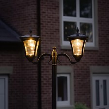 Lights 7ft Solar Twin Head