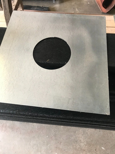 Chimney liner top plate - top,
