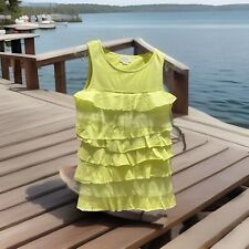 TOP SLEEVELESS GIRLS MINI BODEN JOHNNIE B 13-14YR FELICITY FRILL MESH VGC RRP£28