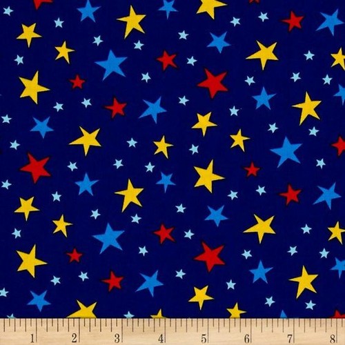 Fat quarter atomic stars - fat,