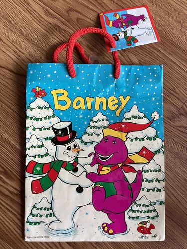 1993 vintage barney gift bag - 1993,