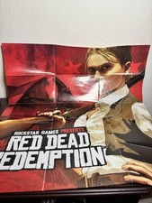 Red Dead Redemption Poster Map Double-Sided FREE P&P
