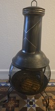 Chiminea With Cover And Wood