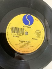 Madonna.  Hanky Panky.   7" single. 1990. Sire