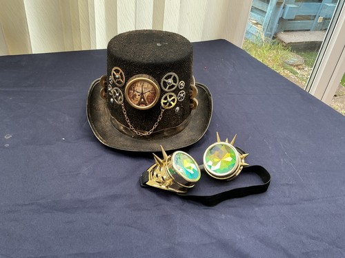 Steampunk hat goggles - goggles, fancy