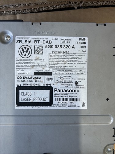 Volkswagen golf radio media - golf,