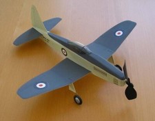 Frog Wyvern  ~ 11" Scale free-flight rubber model ~ Laser-cut balsa parts