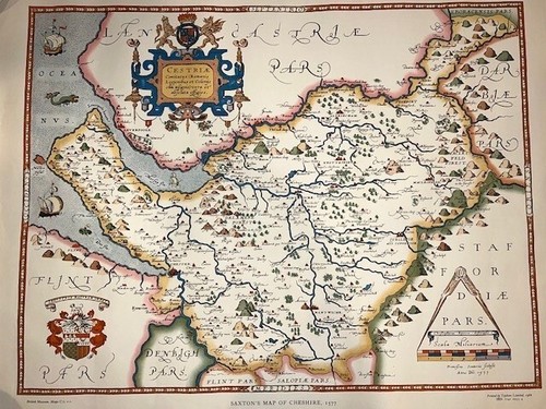 Reproduction saxton map - map, of