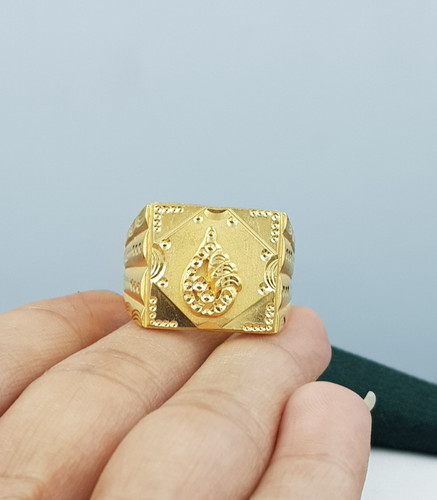 Solid gold ring 22k plain - solid,